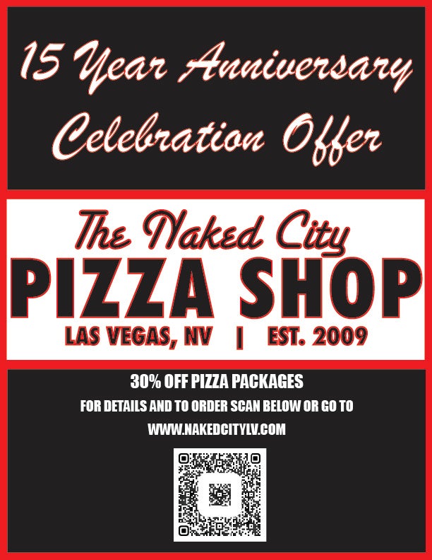 Vipp Anniversary Package Deal Naked City Pizza